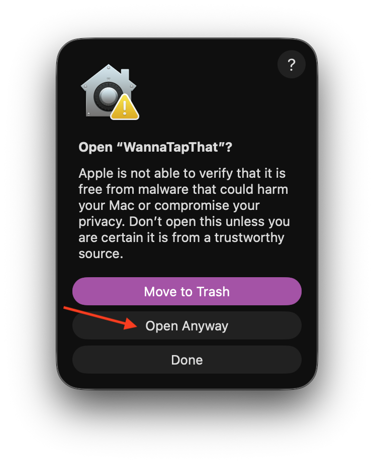 Final confirmation dialog